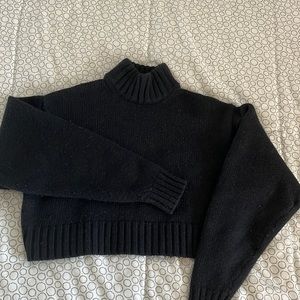 Aritzia cropped black turtleneck